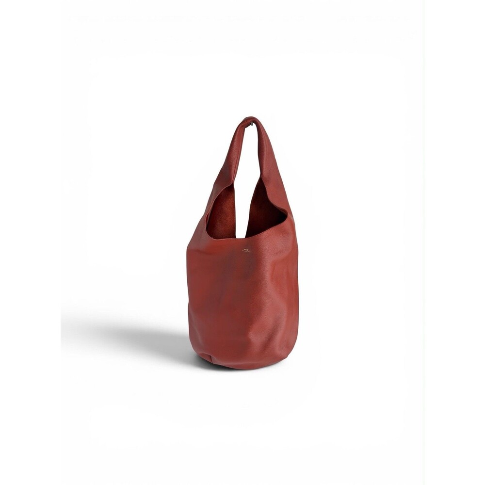 A.P.C. Le Neige Genuine Leather Unlined Hobo Shoulder Bag